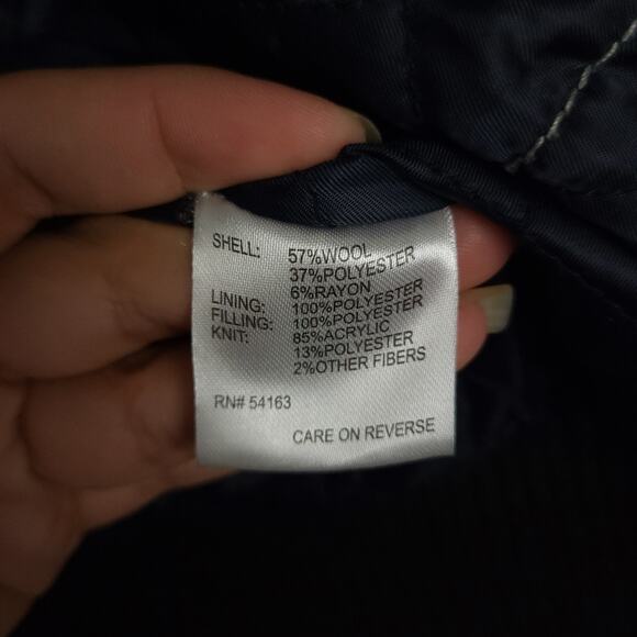 Calvin Klein Men's Wool Blend Full Zip Quilt Lined Jacket Sz Medium Mock Neck - Picture 7 of 12